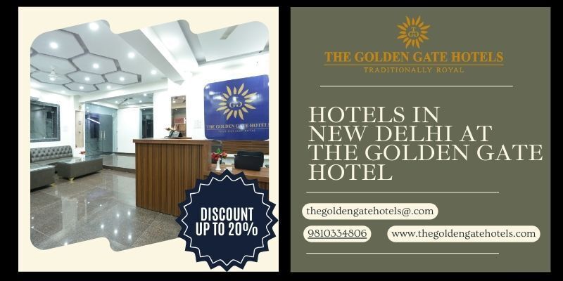 Cover image for Hotels in New Delhi | FLAT 20% Off at The Golden Gate Hotel