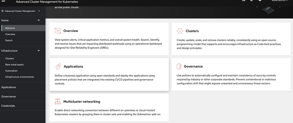 Cover image for Redhat Advanced Cluster Management (RHACM)-Manage your applications and clusters at scale